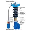 Picture of Sports Zero-3X Lowering Coilover Kit (Front/Rear Drop: 0"-2.8" / 1"-2.2")