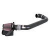 Picture of Typhoon Aluminum Textured Black Cold Air Intake System with Red Filter