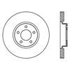 Picture of Sport Slotted 1-Piece Front Driver Side Brake Rotor