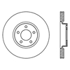 Picture of Sport Slotted 1-Piece Front Passenger Side Brake Rotor