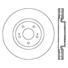 Picture of Sport Slotted 1-Piece Front Driver Side Brake Rotor