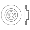 Picture of Sport Slotted 1-Piece Front Driver Side Brake Rotor