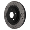 Picture of Sport Drilled and Slotted 1-Piece Front Passenger Side Brake Rotor