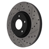 Picture of Sport Drilled and Slotted 1-Piece Front Passenger Side Brake Rotor