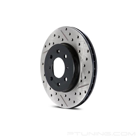 Picture of Sport Drilled and Slotted 1-Piece Front Driver Side Brake Rotor