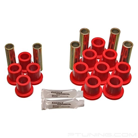 Picture of Hyper-Flex Rear Complete Spring And Shackle Bushings - Red