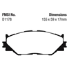 Picture of Redstuff Ceramic Low Dust Front Brake Pads