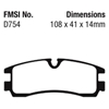 Picture of Redstuff Ceramic Low Dust Rear Brake Pads