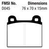Picture of Ultimax OEM Replacement Front Brake Pads