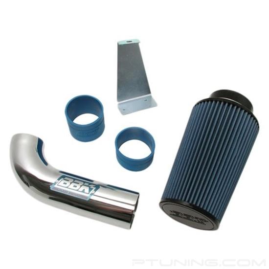 Picture of Power-Plus Series Aluminum Chrome Cold Air Intake System with Blue Filter