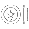 Picture of Sport Slotted 1-Piece Rear Passenger Side Brake Rotor