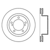 Picture of Sport Slotted 1-Piece Front Passenger Side Brake Rotor