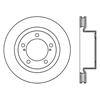 Picture of Sport Slotted 1-Piece Front Driver Side Brake Rotor