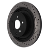 Picture of Sport Drilled and Slotted 1-Piece Rear Passenger Side Brake Rotor