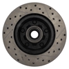 Picture of Sport Drilled and Slotted 1-Piece Front Passenger Side Brake Rotor