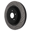 Picture of Sport Drilled and Slotted 1-Piece Front Driver Side Brake Rotor