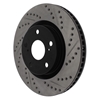Picture of Sport Drilled and Slotted 1-Piece Front Driver Side Brake Rotor