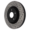Picture of Sport Drilled and Slotted 1-Piece Front Passenger Side Brake Rotor