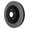 Picture of Sport Drilled and Slotted 1-Piece Front Passenger Side Brake Rotor