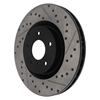 Picture of Sport Drilled and Slotted 1-Piece Front Driver Side Brake Rotor