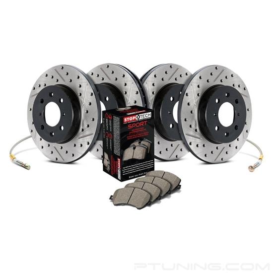Picture of Sport Drilled and Slotted Front and Rear Brake Kit