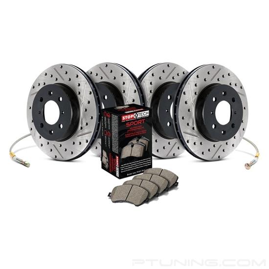 Picture of Sport Drilled and Slotted Front and Rear Brake Kit