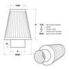 Picture of Pro-Flo Round Tapered Red Air Filter (3.7" H)