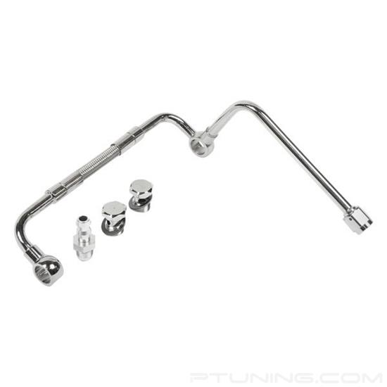 Picture of Chromed Steel Dual-Feed Fuel Line with 3/8" Barbed End Inlet