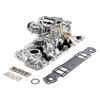 Picture of Performer Air-Gap Single-Quad Satin Intake Manifold and Carburetor Kit