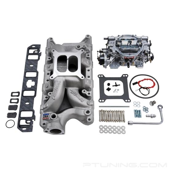 Picture of RPM Air-Gap Single-Quad Satin Intake Manifold and Carburetor Kit