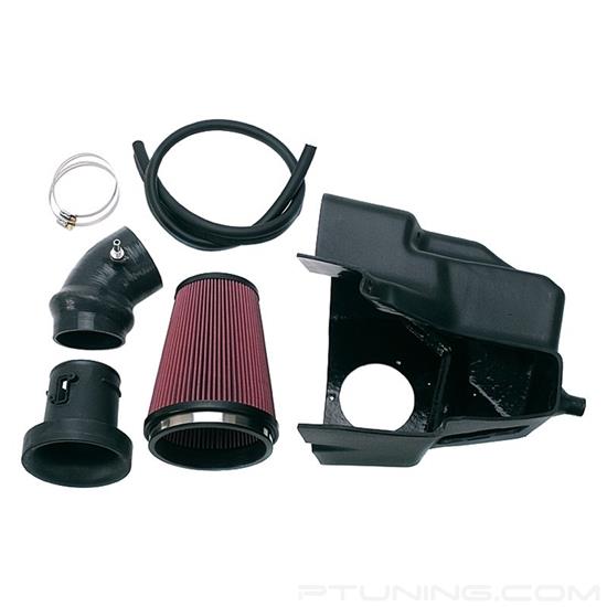 Picture of E-Force Competition Plastic Black Cold Air Intake System with Red Filter and Factory Mass Airflow Sensor