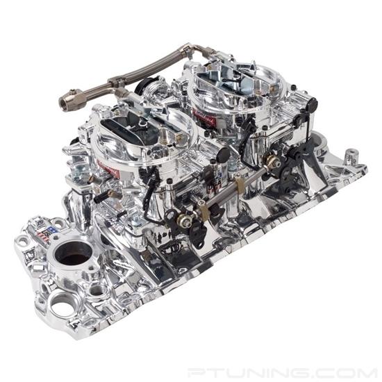 Picture of RPM Dual-Quad Satin Intake Manifold and Carburetor Kit