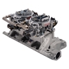 Picture of RPM Dual-Quad Satin Intake Manifold and Carburetor Kit