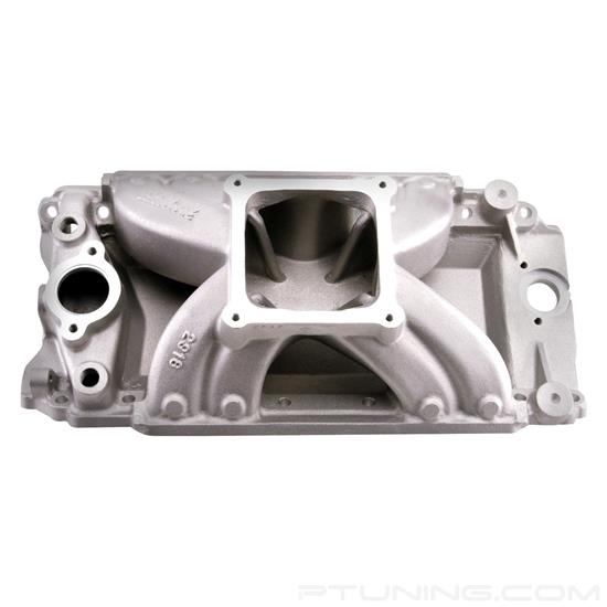 Picture of Super Victor Tall-Deck Satin Carbureted Single Plane Intake Manifold