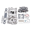 Picture of Performer Single-Quad Satin Intake Manifold and Carburetor Kit