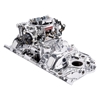 Picture of Performer Single-Quad Satin Intake Manifold and Carburetor Kit