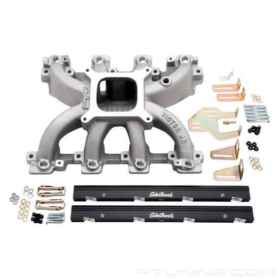 Picture of Victor Jr. High-Rise Competition EFI Single Plane Intake Manifold and Fuel Rail Kit