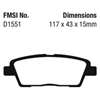 Picture of Greenstuff 2000 Series Sport Rear Brake Pads