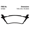 Picture of Yellowstuff Rear Brake Pads