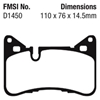 Picture of Yellowstuff Rear Brake Pads
