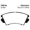 Picture of Ultimax OEM Replacement Front Brake Pads
