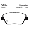 Picture of Ultimax OEM Replacement Front Brake Pads