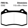 Picture of Bluestuff NDX Formula Racing Front Brake Pads
