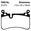 Picture of Bluestuff NDX Formula Racing Rear Brake Pads