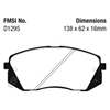 Picture of Ultimax OEM Replacement Front Brake Pads
