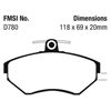 Picture of Ultimax OEM Replacement Front Brake Pads
