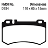 Picture of Bluestuff NDX Formula Racing Rear Brake Pads