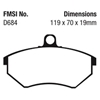 Picture of Greenstuff 2000 Series Sport Front Brake Pads
