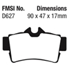 Picture of Redstuff Ceramic Low Dust Rear Brake Pads