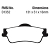 Picture of Bluestuff NDX Formula Racing Rear Brake Pads